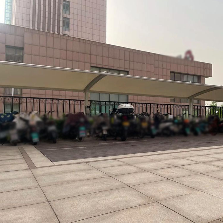 顺平县膜结构电动车棚